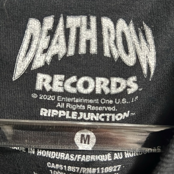 Death Row Records Graphic Tee Size Medium - Picture 3 of 4